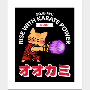 goju ryu rise with karate power Posters and Art